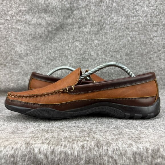 ✅Allen Edmonds Boulder Loafers Mens 9.5D Brown Leather Slip-On Driving Moc/Shoes - Picture 11 of 12